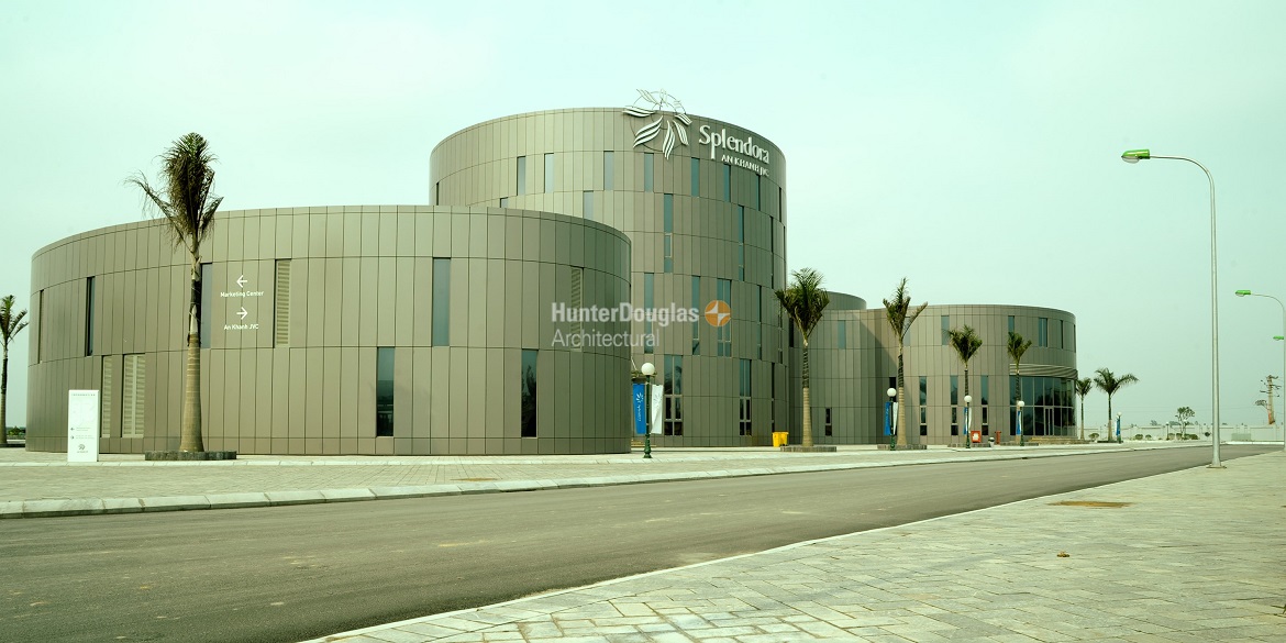 tấm ốp nhôm Quadro Clad. - Hunter Douglas 2